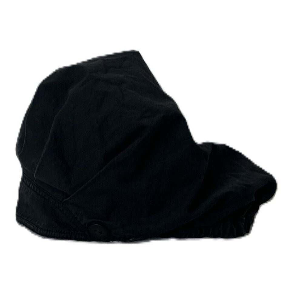Black Hair Bonnet Hospital Medical Field Drawstring for Tightening
